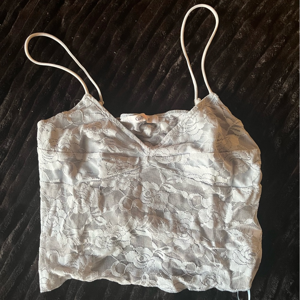 Lace Camisole Top in Baby Blue
